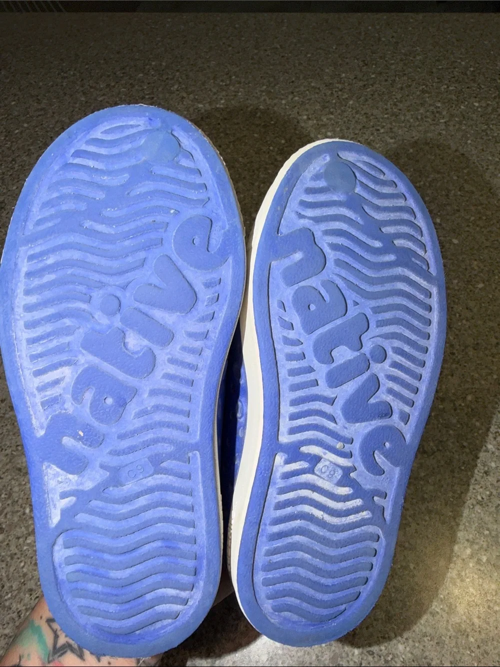Native Kids Water Shoes Slip-On in Bright Blue